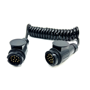 Harness Kabel Trailer 12V 13 Core Spiral dengan Steker & Soket 13 Pin untuk Kendaraan Derek - Product Image 1