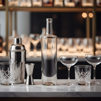 Bouteilles de liqueur en verre rondes, hautes et fines, personnalisées, de qualité supérieure, sur mesure, 500 ml, 700 ml, 1000 ml, pour la vodka, le whisky, avec bouchon en liège