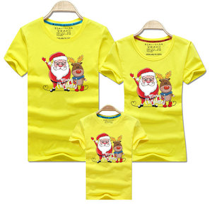 2024 listo <span class=keywords><strong>para</strong></span> enviar moda algodón Navidad <span class=keywords><strong>camiseta</strong></span> mamá papá niños bebé juego de colores <span class=keywords><strong>camiseta</strong></span> de Navidad <span class=keywords><strong>para</strong></span> la familia - Product Image 2