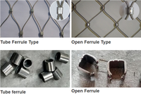Grillage en fil d'acier inoxydable flexible, maille plate, ouverture 6 mm, diamètre du fil 2 mm, pliable, découpable, pour clôture de ferme et zoo