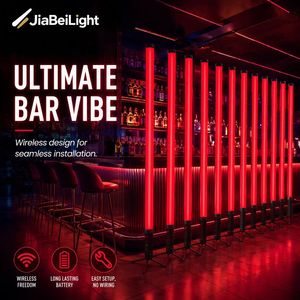8 luces de haz Fresnel RGBWA inalámbricas IP65 para fiestas/discotecas al aire libre con estuche de transporte y control DMX512 - Product Image 1