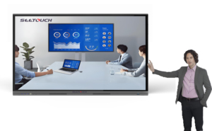 Pizarra Digital Inteligente de 86/75/65/55 Pulgadas, Pantalla Táctil Grande, Pizarra Interactiva Blanca para Educación y Reuniones, Modelo HCT-65 Portátil - Product Image 6