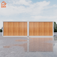 Maison conteneur préfabriquée assemblée détachable Maison en verre mobile prête à l'emploi Villa conteneur en paquet plat stand