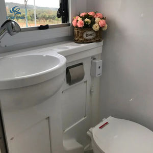 Douche et lavabo en acrylique blanc <span class=keywords><strong>pour</strong></span> <span class=keywords><strong>camping</strong></span>-<span class=keywords><strong>car</strong></span> moderne et portable avec un design intelligent et peu encombrant - Product Image 6