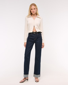 Top <span class=keywords><strong>de</strong></span> punto <span class=keywords><strong>de</strong></span> manga larga con diseño <span class=keywords><strong>de</strong></span> cremallera doble <span class=keywords><strong>de</strong></span> Color sólido con logotipo bordado personalizado 100% cárdigan <span class=keywords><strong>de</strong></span> punto <span class=keywords><strong>de</strong></span> lana para mujer - Product Image 5