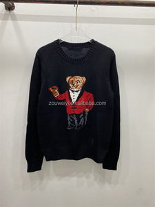 <span class=keywords><strong>Maglione</strong></span> da <span class=keywords><strong>Donna</strong></span> RL Personalizzato con Logo Ph, Collo a Girocollo, <span class=keywords><strong>Maglione</strong></span> in Maglia Raff <span class=keywords><strong>Polo</strong></span> Lau, <span class=keywords><strong>Maglione</strong></span> Natalizio con Ricamo di Orsetto e Pony Cartoon - Product Image 2