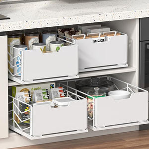 Kitchen Durabox Sliding <strong>Cabinet</strong> Wire Drawer Basket Pull Out Storage <strong>Under</strong> <strong>Sink</strong> Organizer Sliding Cupboard Drawers for <strong>Cabinets</strong> - Product Image 1