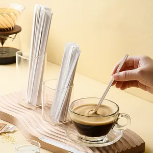 Disposable Hot Drinks Vending Stirring 140mm/178mm/190mm Individually Wrapped coffe stirrer wood