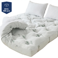 Surmatelas en mousse à mémoire de forme en gel de 4 pouces, taille Queen, soulagement des douleurs dorsales, respirant, couche d'air en viscose de bambou rafraîchissante