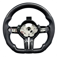 Volant en fibre de carbone à fond plat personnalisé pour BM/W E61 E70 X5 E71 X6 E46, style course, pièces intérieures