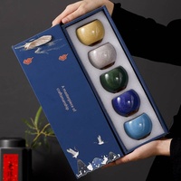 Boîte cadeau Crackle Five Elements Dragon Egg Cup, souvenir pratique et créatif pour les conférences, les anniversaires et les événements