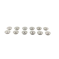 InnovMetal Smart Preisgünstiger 7MM Runder Herz-EKG-Druckknopf Ausgestattet mit 2.3.2.2 Weiblichem Druckknopf 2.5mm Loch Silber Kupfer