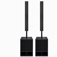 Haut-parleur de colonne 8*4.5 pouces Portable 18 Active Powered Subwoofer Mini Line Array Speaker System Sound