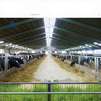 Faible coût Mobile poulet cochon chèvre vache hangar d'élevage Structure en acier poulailler ferme agricole légère en chine norme ASTM