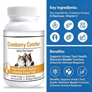 OEM/ODM - Nuova Formula Naturale per la Pulizia della Vescica: Masticabili Morbidi al Mirtillo Rosso per Cani, Supporto Urinario per la Prevenzione dei Calcoli <span class=keywords><strong>Renali</strong></span> e il Comfort in caso di Infezioni Urinarie - Product Image 3