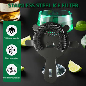 เครื่องกรองฮอว์ธอร์นสำหรับค็อกเทลที่กรองเครื่องดื่มสเตนเลสสตีลสำหรับแก้วผสมเครื่องดื่มบาร์เทนเดอร์ชุดเครื่องมือบาร์ - Product Image 3