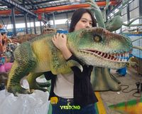 Marionnette de dinosaure animatronique pour enfants, marionnette à main pour divertissement