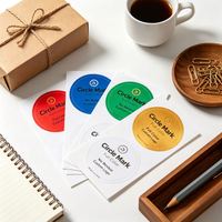 Étiquettes adhésives personnalisées en feuille A4, impression numérique, petite série, marquage de produits, autocollants ronds imperméables, papier kraft