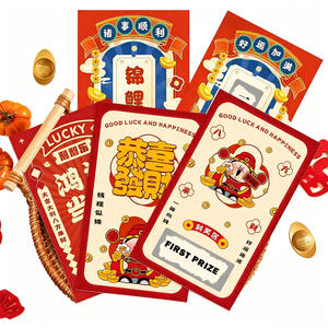 Carte de visite à gratter de billets de loterie pour blague de fête personnalisée fabriquée à partir de papier offset fantaisie Matériau en <span class=keywords><strong>carton</strong></span> durable - Product Image 1