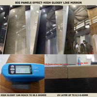 MDF mélaminé synchronisé effet marbre brillant WQ pour meubles de salle de bain