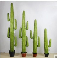Cactus artificiel en pot en plastique durable et écologique de haute qualité pour aménagement paysager, taille personnalisable, élégant pour la maison et les mariages