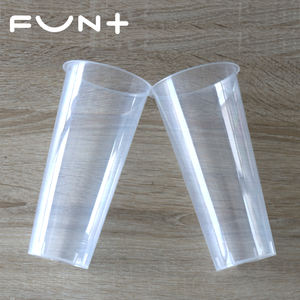 Tasse à bulles boba en plastique, 50/500ml, 16oz, jetable, jus de <span class=keywords><strong>yaourt</strong></span>, dure, pp, gobelet en plastique, pour boisson chaude et froide, bon marché - Product Image 5