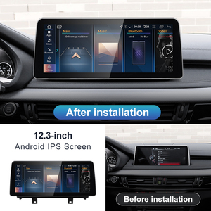HFMidia MTK8581 Android14 12.3 pouces Lecteur multimédia automobile sans fil CarPlay AUTO pour BMW X5 F15 X6 F16 NBT Autoradio - Product Image 3