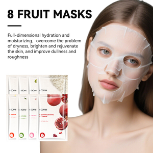 Private label OEM 8 Plant Extract Moisturizing Facial Mask With Pomegranate Orange Rice Green Tea Rose Honey Korea <b>Sheet</b> Mask - Product Image 5