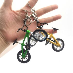 Wholesale <b>Cheap</b> Alloy Bicycle Keychain Cartoon Mini Model Finger Bike <b>Backpack</b> Pendant Souvenir Gift - Product Image 2