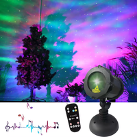Lampu Pernikahan 2026 Lampu Latar Belakang LED Firefly Proyektor Bintang Warna-warni Aurora Lampu Natal Laser Saklar untuk Ruang Tamu