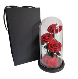 Vente en gros <span class=keywords><strong>La</strong></span> <span class=keywords><strong>Belle</strong></span> <span class=keywords><strong>et</strong></span> <span class=keywords><strong>la</strong></span> Bête Roses éternelles <span class=keywords><strong>Prince</strong></span> 15*30 Rose conservée dans une boîte cadeau en verre pour petite amie - Product Image 6