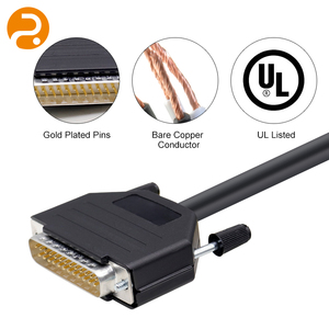 Cable <span class=keywords><strong>de</strong></span> Control Serial Industrial DB25 Macho a Macho Personalizado |   Arnés <span class=keywords><strong>de</strong></span> Cableado Multipolar Blindado con Aislamiento <span class=keywords><strong>de</strong></span> PVC y Conductor OFC - Product Image 3