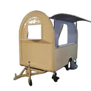 Offre Spéciale vente chaude chien en acier inoxydable petit bois mobile hamburger alimentaire servant des chariots remorque à vendre avec des roues