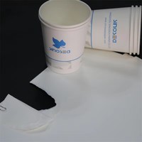 Rouleau de papier alimentaire avec fond en papier pour matériaux bruts, enduit de PE double face, pour jus, thé, emballages alimentaires en carton