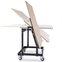 Banc de travail pliant portable, chariot à panneaux, table à bois