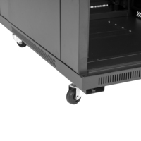 Armoire de serveur de centre de données 19 pouces de haute qualité 42U avec porte vitrée du sol au plafond, armoire réseau Jiasheng en stock, noir/gris