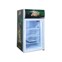 Réfrigérateur à boissons en bois personnalisé Meisda SC68B, 68L, réfrigérateurs de présentation commerciaux