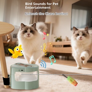 Rueda Eléctrica Interactiva de Lujo con Simulación de Caza para Gatos, Pistas Personalizables, Velocidad Ajustable, Control Automático/Remoto - Product Image 3