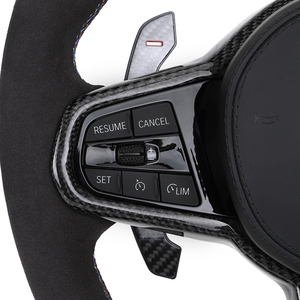 Volante Personalizado LCI con Acabado en Alcántara para <span class=keywords><strong>BMW</strong></span> G20 G22 G30 M2 G87 M3 G80 M4 G82 G83 G42 Z4 G29 M5 F90 F80 F82 F87 M340 M340i - Product Image 2