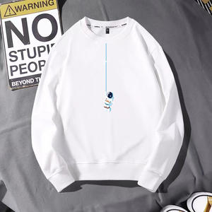 <span class=keywords><strong>Pull</strong></span> en molleton à col rond pour homme, nouvelle collection automne-hiver, en coton, coupe ample, grande taille, anti-plis, doublé - Product Image 1