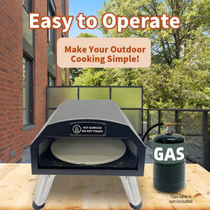 <span class=keywords><strong>Four</strong></span> à pizza miniature autonome en acier inoxydable avec pierre rotative, alimenté au gaz, pour hôtel, voiture et usage extérieur - Product Image 2