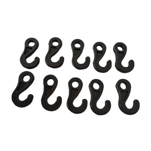 Gancho de Plástico Negro para Colgar Objetos, Paquete de 10, Uso Industrial General - Product Image 5