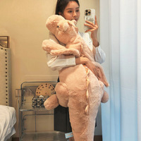 Oreiller géant personnalisé en forme de dinosaure, design multicolore, en coton PP doux, peluche pour collection de filles, OEM ODM