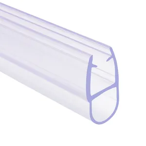 GUIDA513121 grosir kualitas tinggi transparan karet/silikon/PVC kaca Shower layar bawah Strip segel untuk pintu