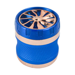 Molinillo <span class=keywords><strong>de</strong></span> Hierba en Forma <span class=keywords><strong>de</strong></span> Hélice <span class=keywords><strong>de</strong></span> Aleación <span class=keywords><strong>de</strong></span> Zinc, 63 mm, Diseño <span class=keywords><strong>de</strong></span> Cintura Delgada <span class=keywords><strong>de</strong></span> Cuatro Capas, Esquinas Recortadas, Logotipo Giratorio, Modelo Estilo Americano - Product Image 5