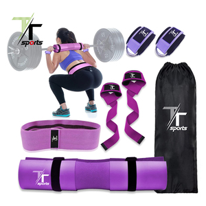 Set di <span class=keywords><strong>Accessori</strong></span> <span class=keywords><strong>per</strong></span> Fitness TTSports: Cuscinetto <span class=keywords><strong>per</strong></span> Bilanciere, Guanti da Allenamento, Cinturino <span class=keywords><strong>per</strong></span> Caviglia, Cinghia di Sollevamento, Banda Elastica - Product Image 2