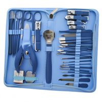 Ensemble de manucure et pédicure luxueux en acier inoxydable de 48 pièces, 48-en-1, coupe-ongles durable, kit professionnel portable pour tous les âges