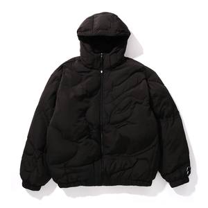 Abrigo acolchado unisex informal de primavera con cierre de cremallera Chaqueta rellena de poliéster transpirable y de secado rápido - Product Image 1