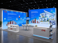 Support mural modulaire pour toile tendue sans outil, en alliage d'aluminium, avec panneau LED 3D rond pour stand d'exposition