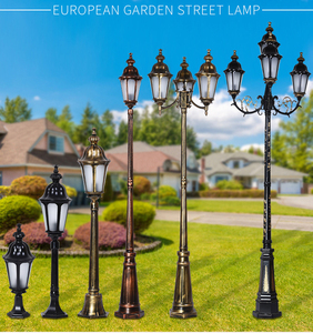 Lampadaire de jardin antique professionnel en <span class=keywords><strong>aluminium</strong></span> moulé pour l'extérieur, avec LED, idéal pour les allées de jardin - Product Image 4